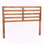 Cordae Spindle Headboard, Modern & Contemporary Style in Brown Finish, 49.8" H X 55.8" W X 0.80" D