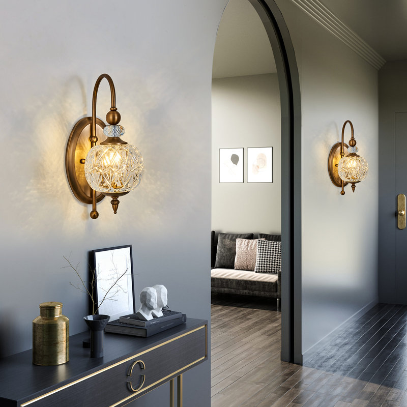 Dagall Iron Armed Sconce, Gold