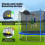 Pengmao Round Backyard Trampoline with Safety Enclosure