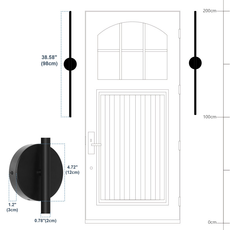 Gohil 38.6"  LED Wall Sconce