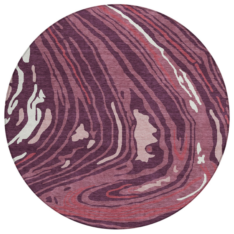 Tapis rond 8 po bourgogne