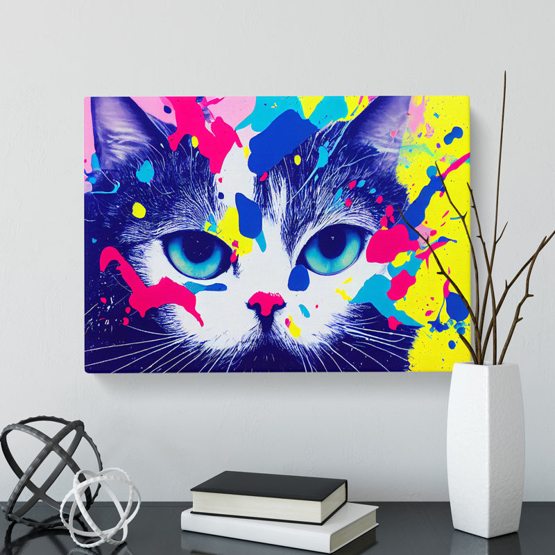 Cat Splash Vol.6 Abstract - Wrapped Canvas, 35cm H x 50cm W x 3cm D