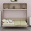 Lit escamotable avec armoires de rangement-962735054