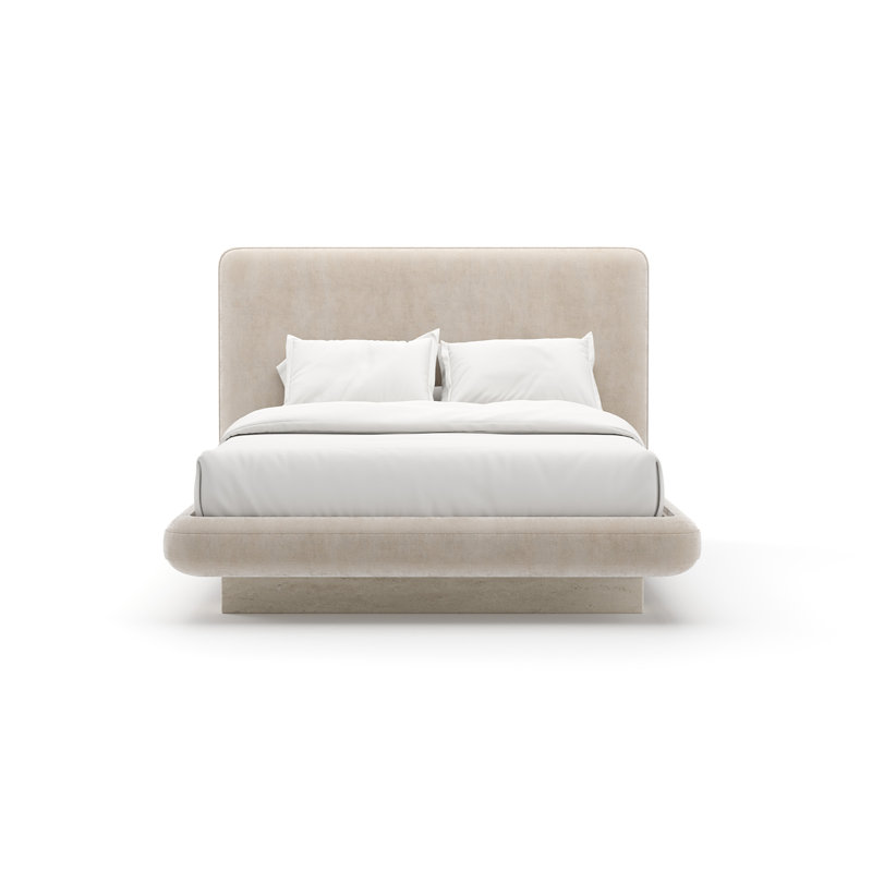 *Overlap Uph Bed, Ivory, Queen