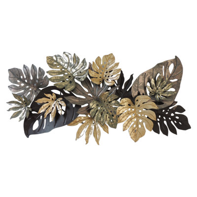 Leaf Metal Wall Décor - 12" x 36"
