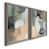 Toile avec cadre gris