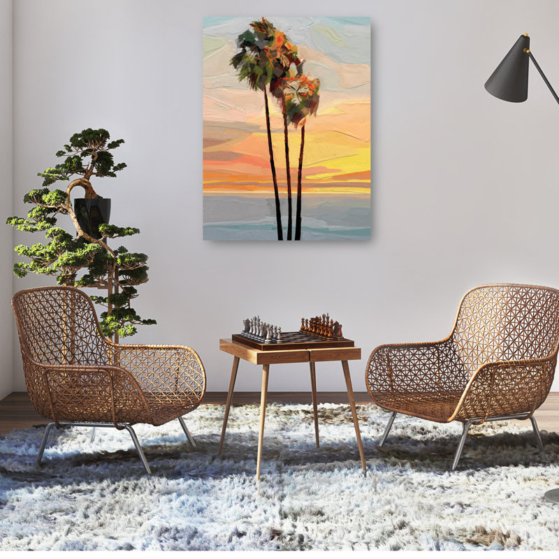 Sunset 18x24 Canvas Art Print with D-Rings