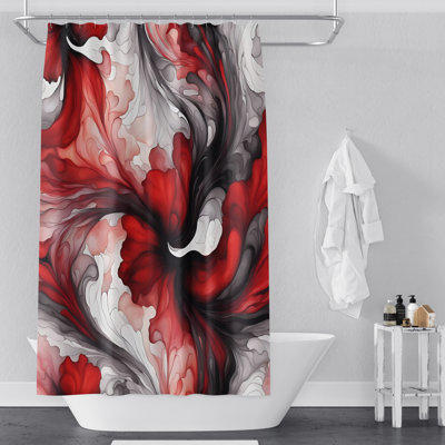 Rideau de douche abstrait