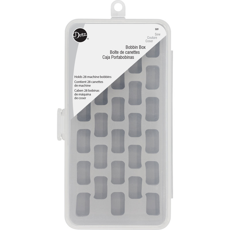 Dritz Bobbin Box, Stores 28 Bobbins