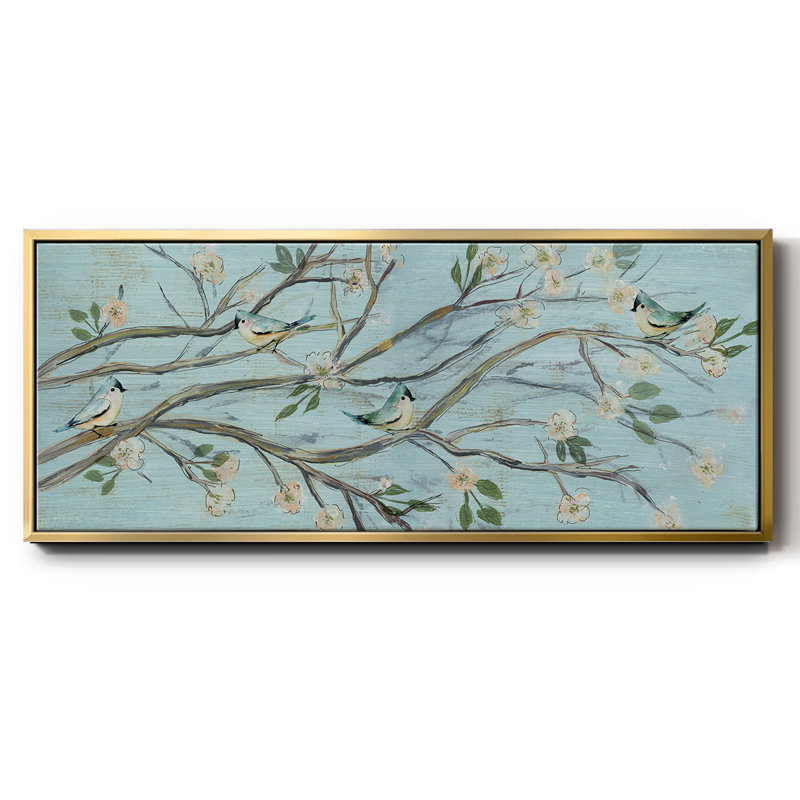 «Blue Sky and Blossoms», toile encadrée