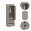Armoire 2 portes gris clair