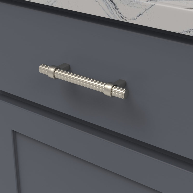 Sinclaire Bar Pull, 3.75, Satin Nickel, 0.75