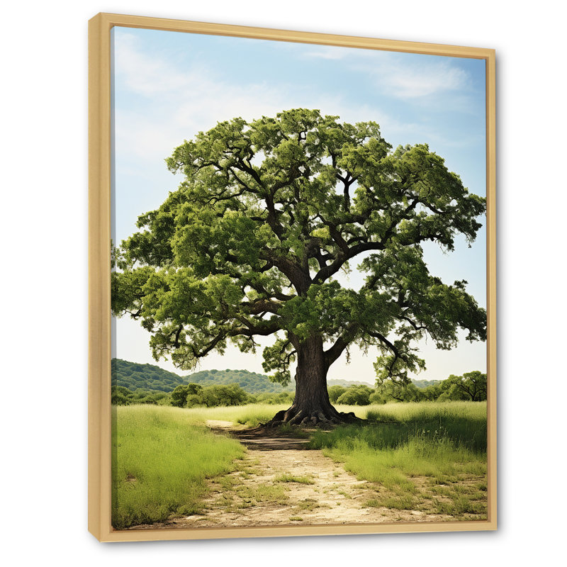 Paysage avec des impressions sur toile, Cadre naturel flottant, H 44 po x l 34 po x P 1,5 po
