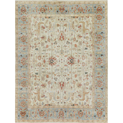 Antique Weave Serapi Wool Oriental Area Rug