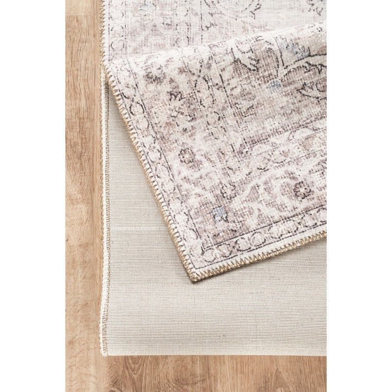 2 pi 7 po Tapis X 9 10 avec médaillon d'aspect fait à la main, multicolore, 100% velours, envers en jute, et confortable pour la maison