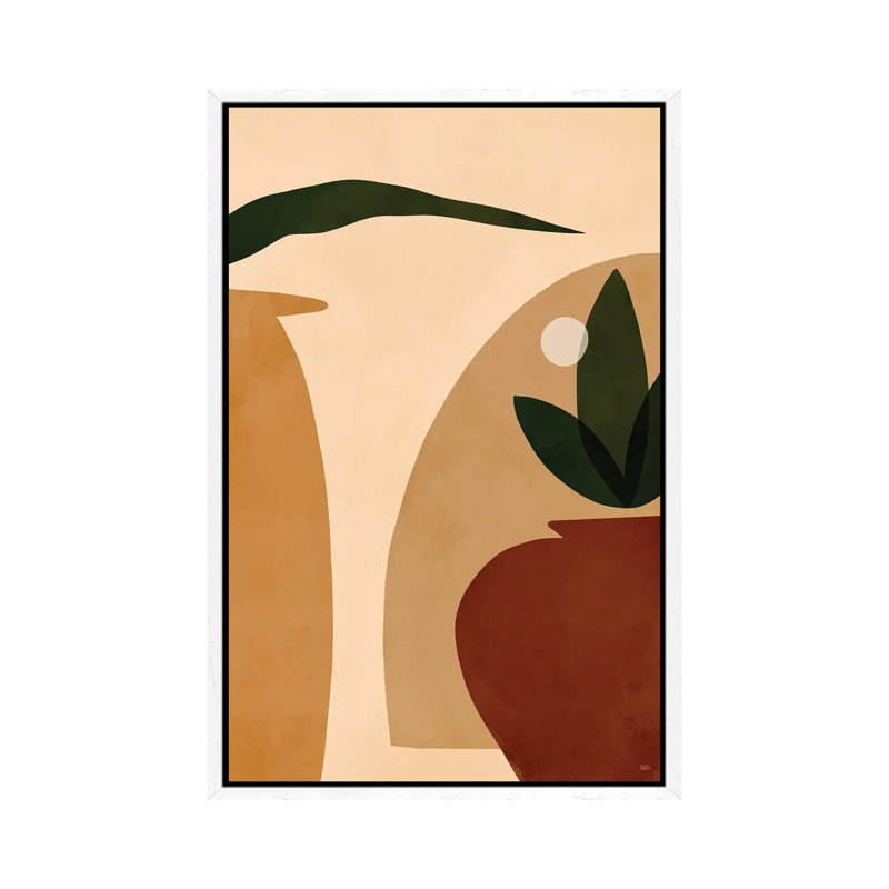 Ochre by Bria Nicole - Print on Canvas, White Framed Canvas, 152.5 cm H x 101.5 cm W