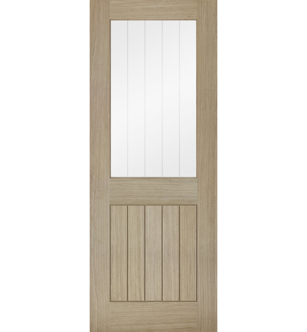 Belize Glazed Prefinished Light Grey Internal Door