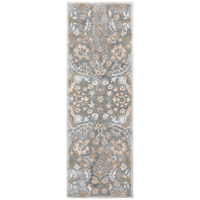 Davila Hand Tufted Viscose Floral Rug
