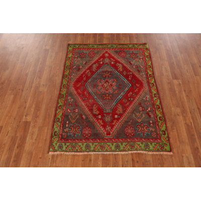 Vintage Wool Antique Traditional Rug 3x5