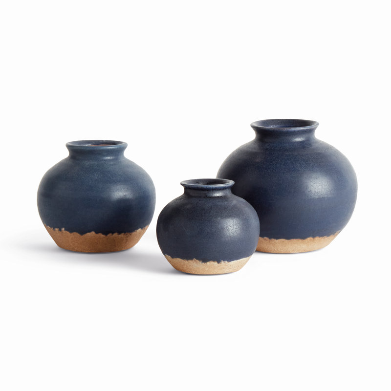 VASES BID Isaic, ensemble de 3