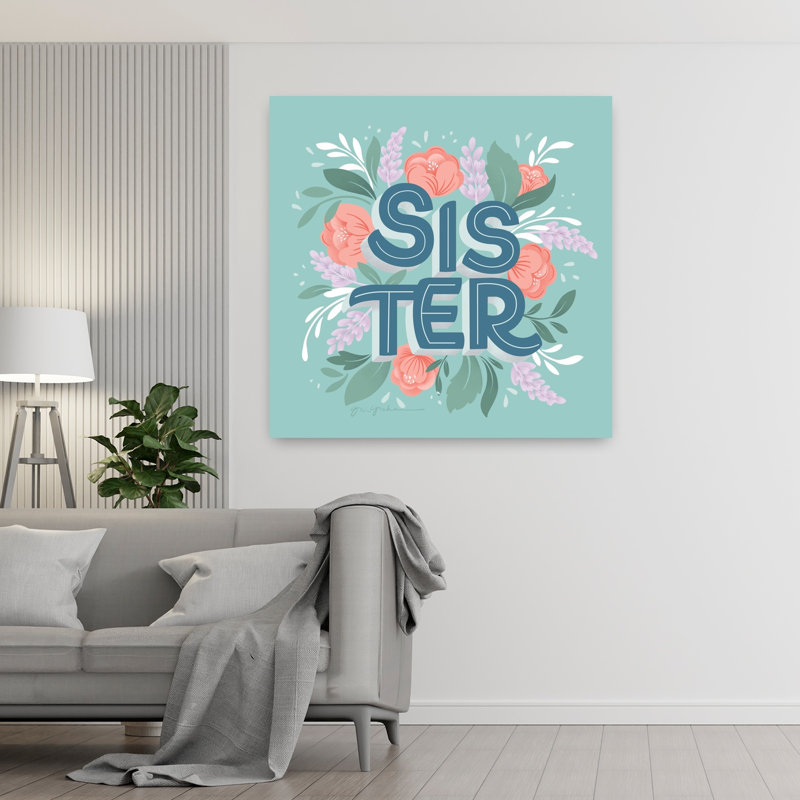 Art contemporain Sister, H 48 po x l 48 po
