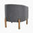 Morelia 27.5" Modern & Contemporary Accent Chair with Textured Fabric Upholstery, Solid Wood Legs, Foam over Pocket Coils-209266852