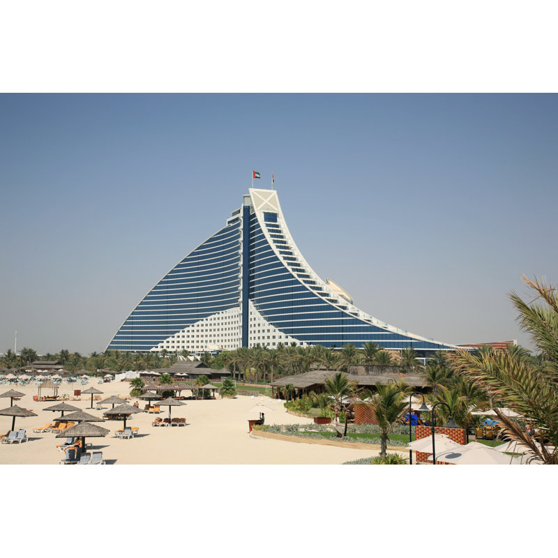 Beach Hotel In Jumeirah Dubai U.A.E. by ShaoWeiwei - Wrapped Canvas Print, 20cm H x 30cm W