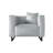 PU Leather Upholstered Accent Chair-2007792309
