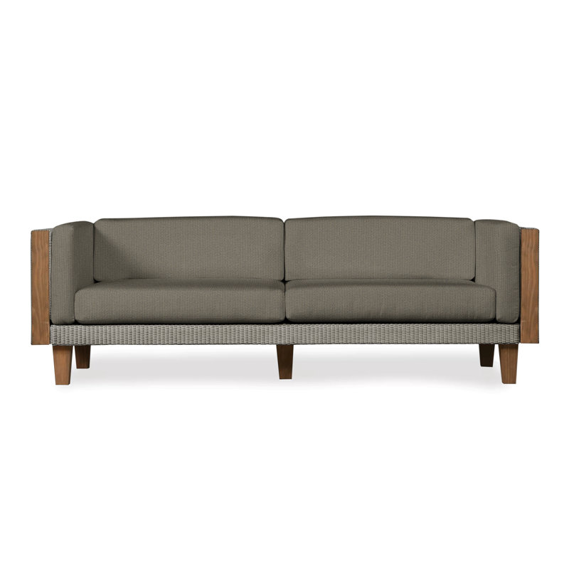 Catalina Outdoor 3 - Seat Patio Sofa, Pewter, Sailcloth Sailor