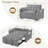 55.1-Inch Convertible Sofa Bed-2071227616