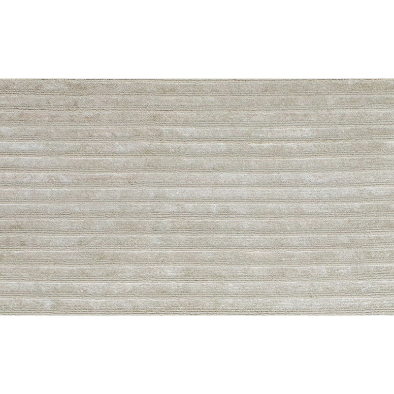 Striped Area Rug in Ivory/Gray, Rectangle 8' x 10'