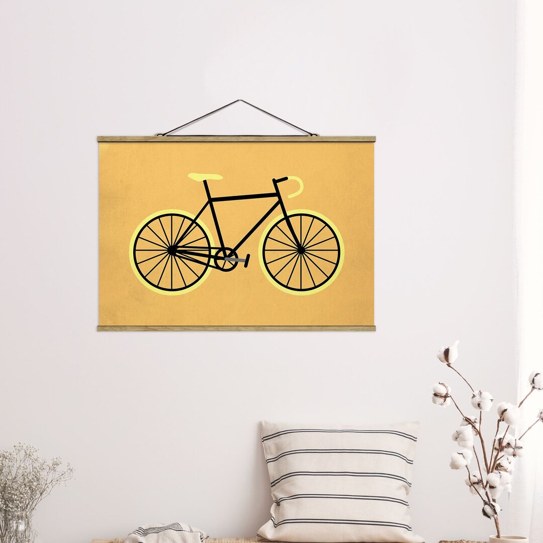 Stoffbild Bike in Yellow