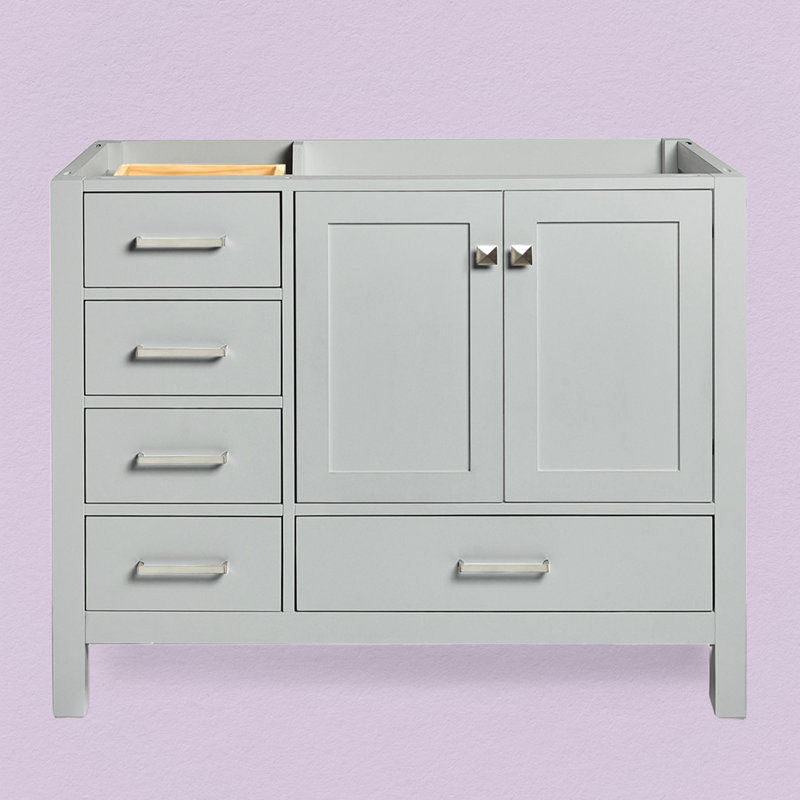 Cambridge 42'' W Single Bathroom Vanity Base, Gray
