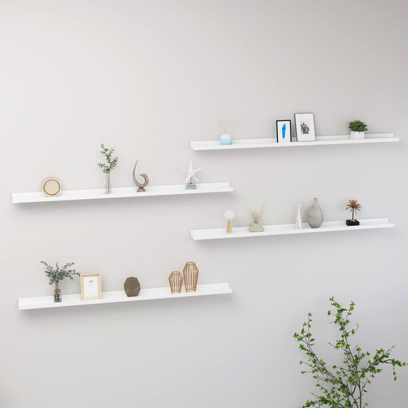 Floating Shelf, Concrete Gray, 1.2" H x 45.3" W x 3.5" D