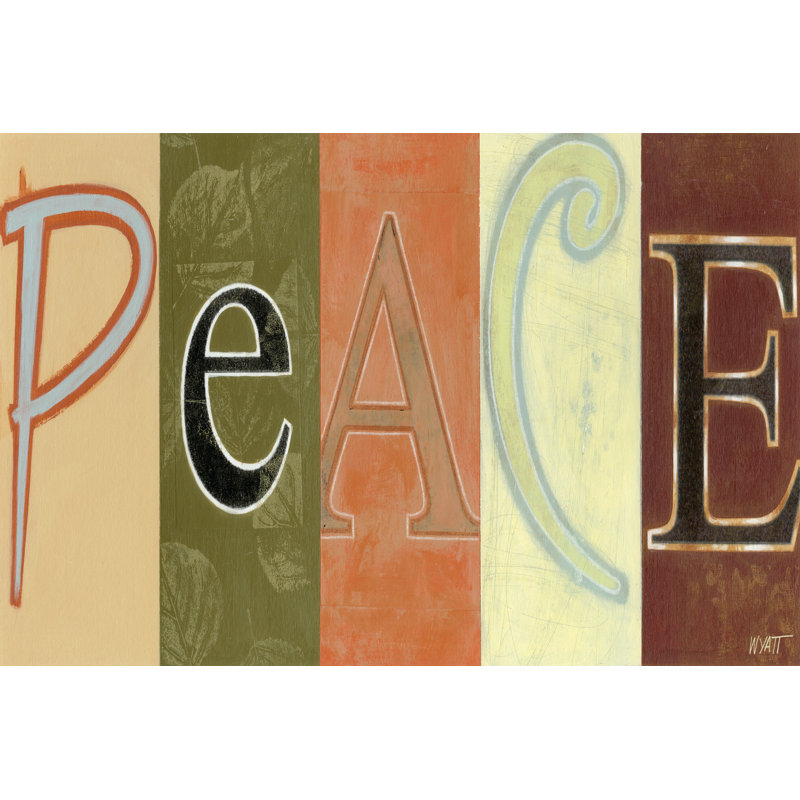 Peace Panel by Norman Wyatt Jr. - Wrapped Canvas Print, 30cm H x 46cm W x 3.8cm D