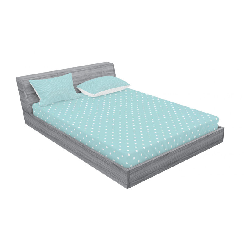 Microfiber Polka Dots Sheet Set, Full/Double Sheet Set with Fitted Sheet