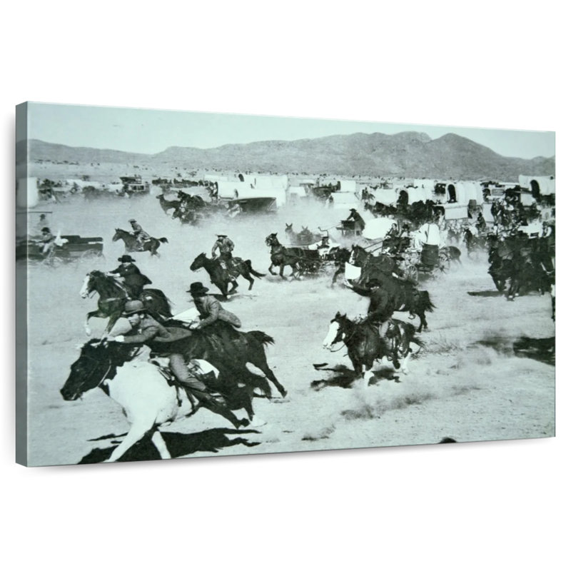 Lelar Oklahoma Land Rush Of 1893, H 32 po x l 48 po