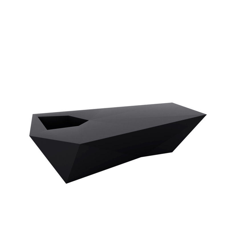 Faz Bench with Planter, Anthracite