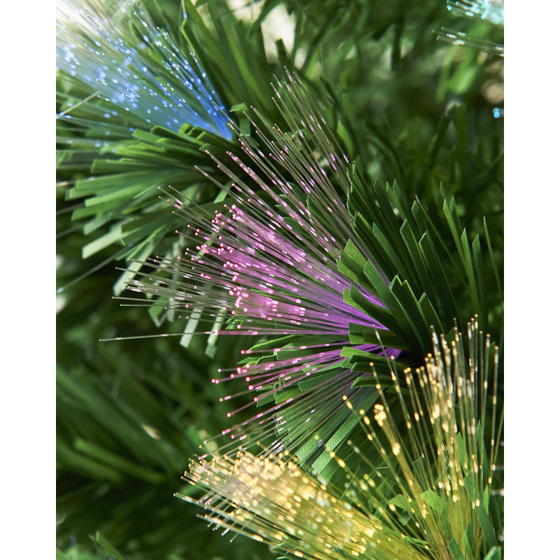 213.36cm H Lighted Artificial Christmas Tree