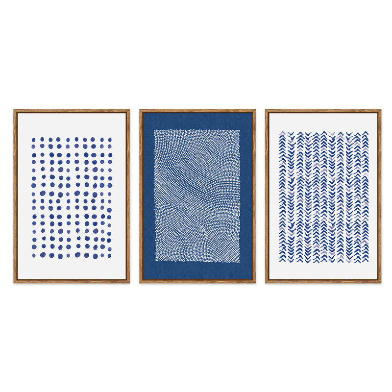 Grandes impressions sur toile encadrées à texture bleue pour chambre à coucher, salle à manger, H 36 po x l 72 po