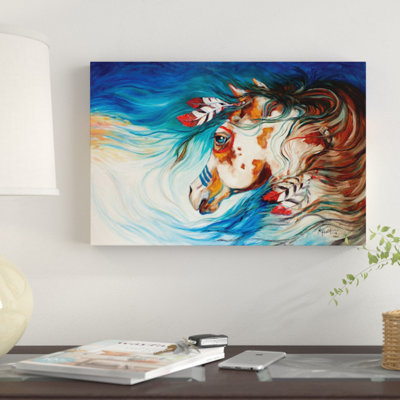 The Drifter Indian War Horse by Marcia Baldwin - Wrapped Canvas Gallery-Wrapped Canvas Giclée