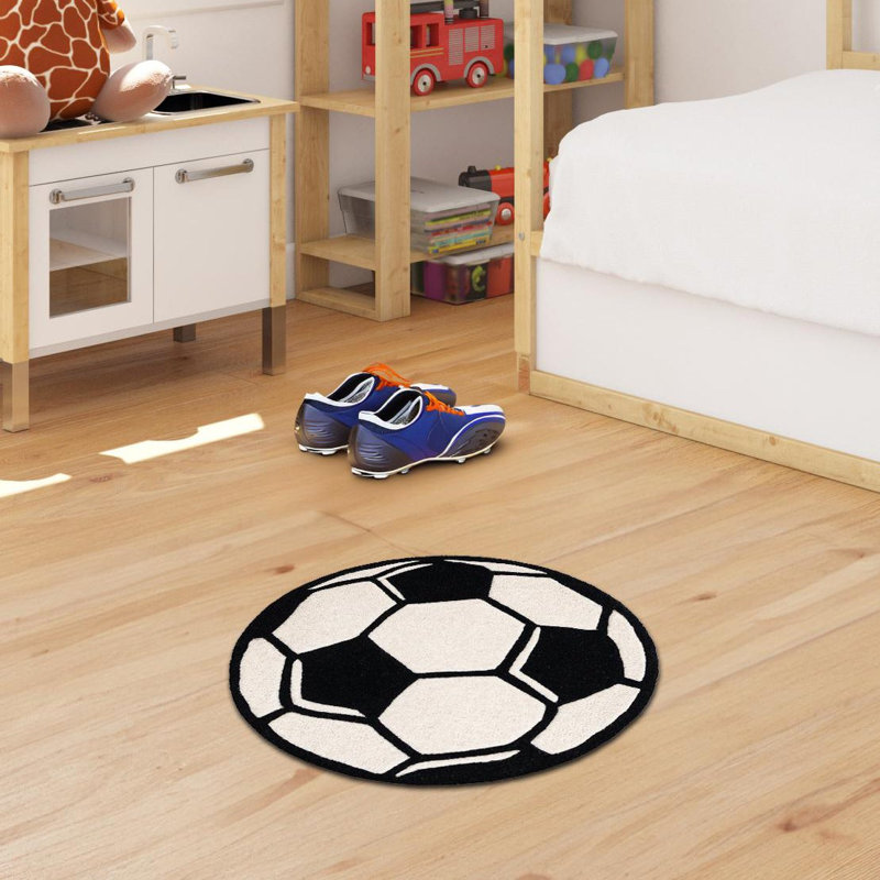 Tapis en laine pour jouer Unique, Rond 4 pi 1 po
