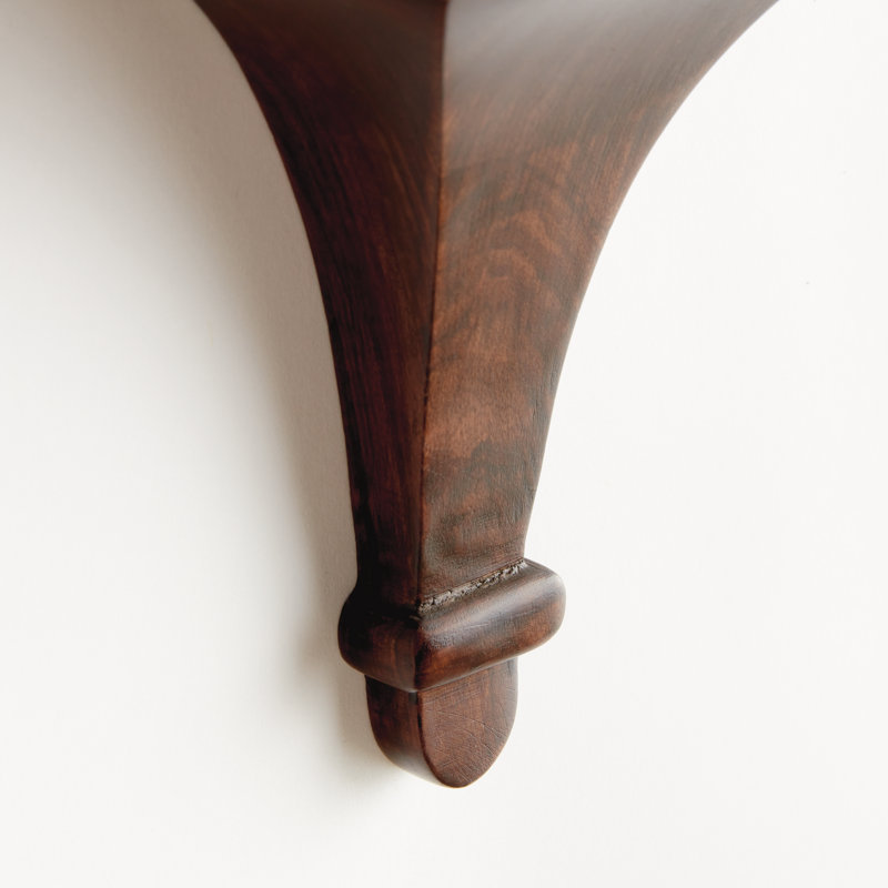 BAXTER WALL BRACKET SMALL, 9'' H X 9.75'' W X 4.5'' D, Brown