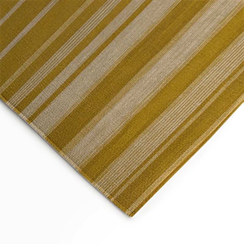 Tapis intérieur / extérieur brun HorizontalStripes, Rectangulaire 3 pi x 5 pi