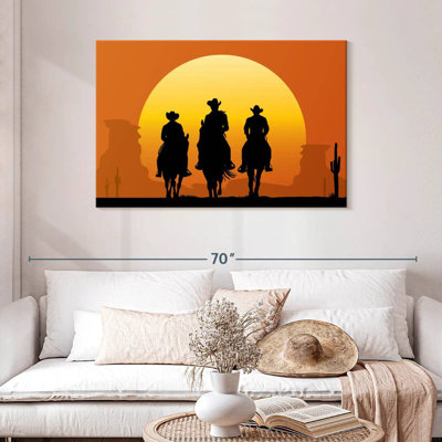 Lelar Cowboys On Horses