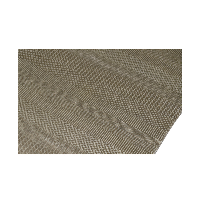 Moroccan Hand Knotted Taupe Area Rug