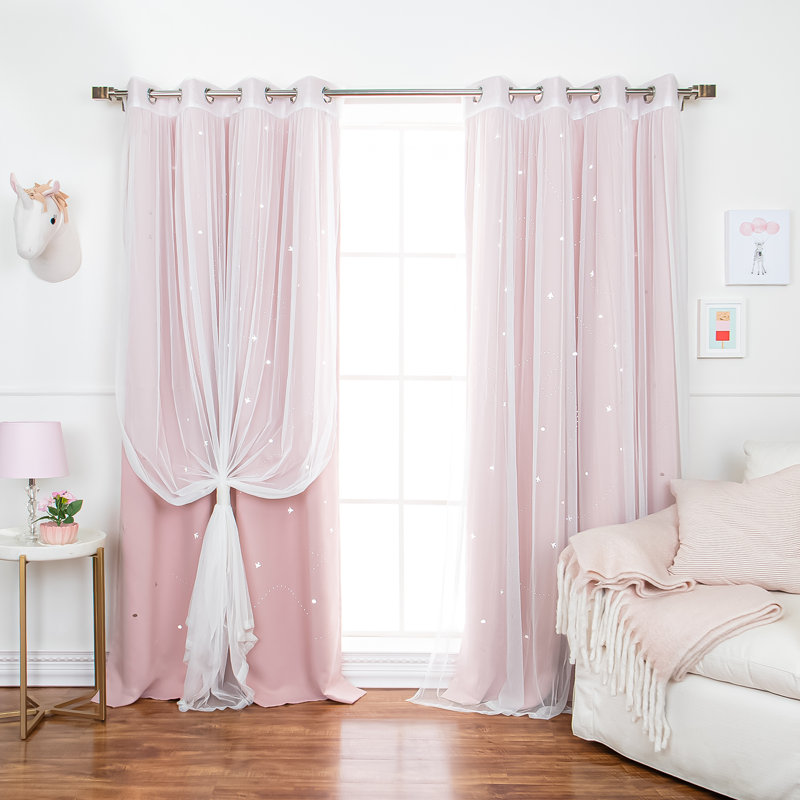 Room Darkening Curtain, Dusty Pink