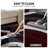 Archeveque Woven Abstract Burgundy/White/Black Area Rug - Modern Geometric Polypropylene Carpet for Living Room, Bedroom, or Hallway-1336578248