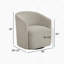 Fauteuil d'appoint pivotant en tissu moderne-1261982811