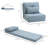 Spofford Convertible Flip Chair, Floor Lazy Sofa, Folding Upholstered Couch Bed With Adjustable Backrest, Metal Frame And Pillows For Living Room Bedroom-1548164498